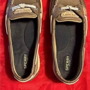 Sperry Tan and Brown Boat Shoes
